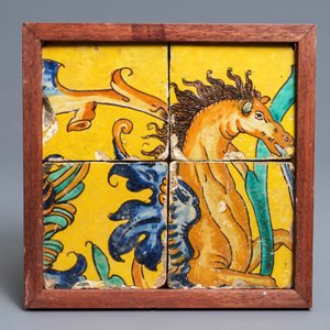 Ten polychrome Spanish tiles, Triana, Seville, 17th C. — 照片 4