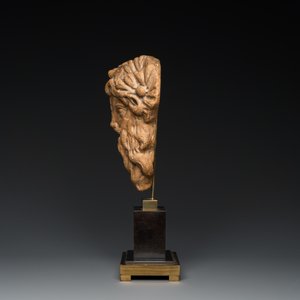Tête de fontaine en marbre sculpté en forme de tête de Pan, Italie, probablement 2ème/3ème avant J.C. — photo 3