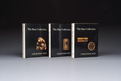 The Baur Collection: Japanese Sword Fittings, Japanese Lacquer & Netsuke, three volumes, 1977-1984