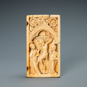The right panel of an ivory 'Crucifixion' diptych, probably Paris, 14th C. — photo 1