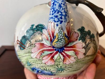 Théière couverte en émail de Canton, Chine, Qianlong — photo 13