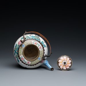 Théière couverte en émail de Canton, Chine, Qianlong — photo 6