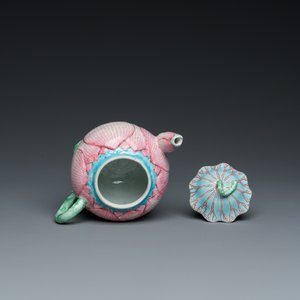 Théière couverte en forme de lotus en porcelaine de Chine famille rose, Yongzheng — photo 6
