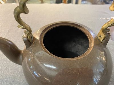 Théière couverte en grès de Yixing poli pour le marché thai, Chine, 19ème — photo 4