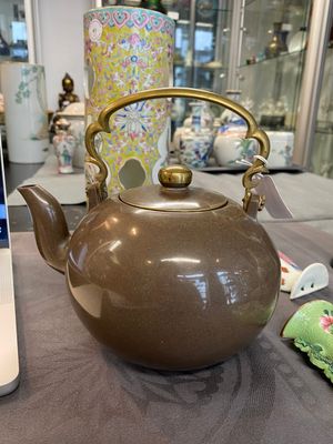 Théière couverte en grès de Yixing poli pour le marché thai, Chine, 19ème — photo 7