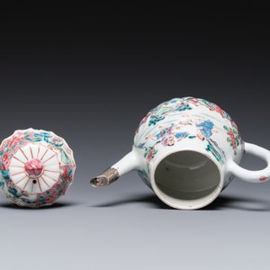 Théière couverte en porcelaine de Chine famille rose à décor de pêcheurs, Yongzheng — photo 6