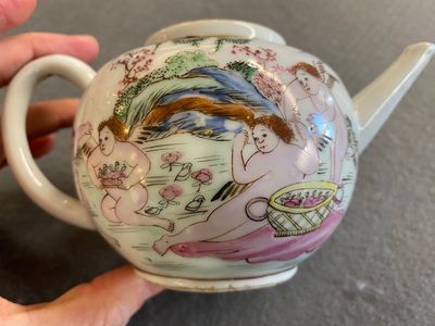 Théière couverte en porcelaine de Chine famille rose à décor des 'Quatre éléments', Qianlong — photo 8