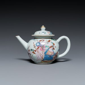 Théière couverte en porcelaine de Chine famille rose à décor des 'Quatre éléments', Qianlong — photo 2