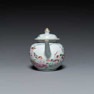 Théière couverte en porcelaine de Chine famille rose à décor des 'Quatre éléments', Qianlong — photo 3