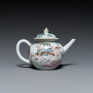 Théière couverte en porcelaine de Chine famille rose à décor des 'Quatre éléments', Qianlong — photo 4
