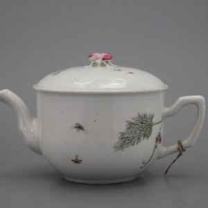 Théière en porcelaine chinoise, famille rose, 19e — photo 2