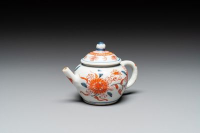 Théière miniature en porcelaine de Chine de style Imari, Kangxi