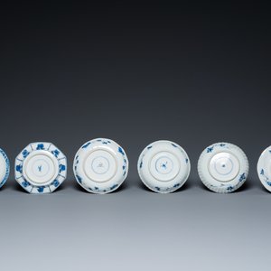 Thirteen Chinese blue and white cups and saucers, Kangxi — photo 3