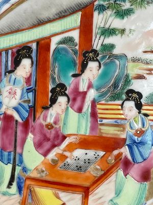 Thirteen Chinese Canton famille rose plates with narrative design, 19th C. — photo 17
