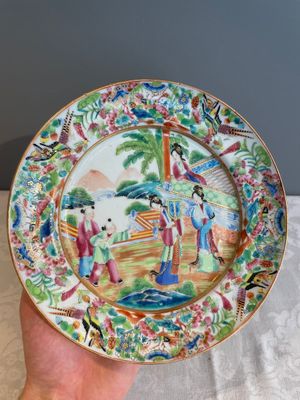 Thirteen Chinese Canton famille rose plates with narrative design, 19th C. — photo 2