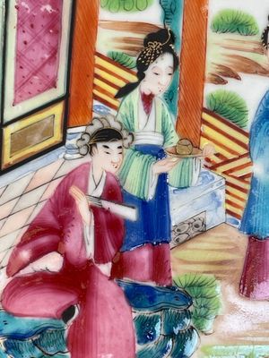Thirteen Chinese Canton famille rose plates with narrative design, 19th C. — photo 21