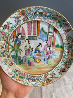 Thirteen Chinese Canton famille rose plates with narrative design, 19th C. — photo 23