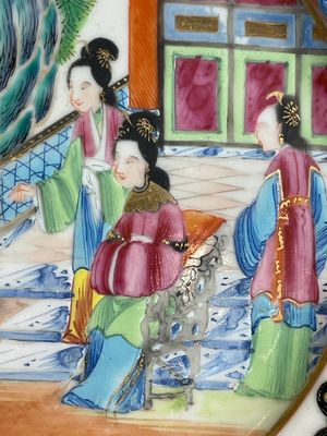 Thirteen Chinese Canton famille rose plates with narrative design, 19th C. — photo 7