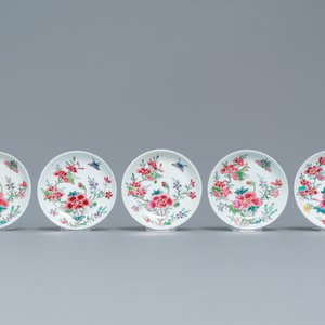 Thirteen various Chinese saucers and nine cups, Kangxi/Qianlong — 照片 2