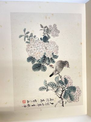 Three albums: 'Jiang Hanting 江寒汀 (1904-1963), Lin Sanzhi 林散之 (1898-1989) and Qi Gong 启功 (1912-2005)', ink and colour on paper — photo 19