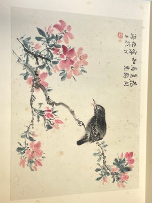 Three albums: 'Jiang Hanting 江寒汀 (1904-1963), Lin Sanzhi 林散之 (1898-1989) and Qi Gong 启功 (1912-2005)', ink and colour on paper — photo 25