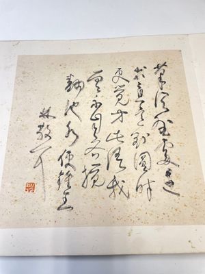 Three albums: 'Jiang Hanting 江寒汀 (1904-1963), Lin Sanzhi 林散之 (1898-1989) and Qi Gong 启功 (1912-2005)', ink and colour on paper — photo 7