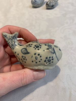 Three Annamese or Vietnamese blue and white fish-form water droppers, 15/16th C. — photo 4