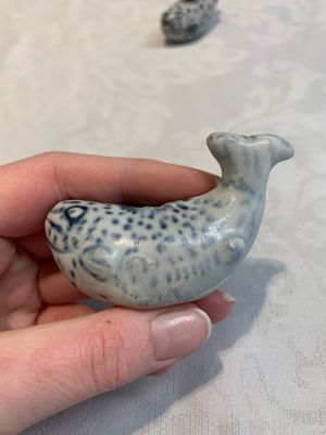 Three Annamese or Vietnamese blue and white fish-form water droppers, 15/16th C. — photo 8