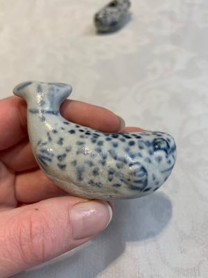 Three Annamese or Vietnamese blue and white fish-form water droppers, 15/16th C. — photo 10