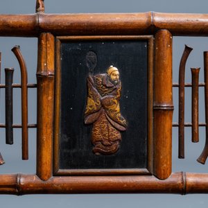 Three bamboo 'Japonism' chairs and a bench, probably Daï Nippon, Paris, late 19th C. — 照片 29