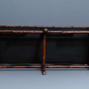 Three bamboo 'Japonism' chairs and a bench, probably Daï Nippon, Paris, late 19th C. — 照片 8