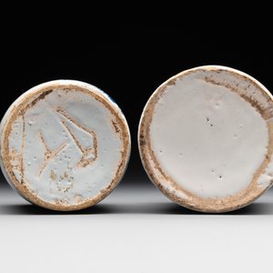 Three blue and white Dutch Delft albarelli, 18th C. — photo 4