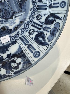 Three blue and white Dutch Delft chinoiserie dishes, late 17th C. — photo 6
