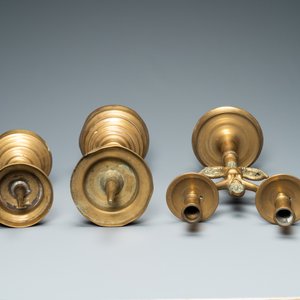 Three bronze candlesticks, Flanders and Germany, 16th C. — photo 6