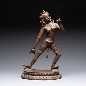 Three bronze sculptures of deities, South Asia/Southeast Asia, 19/20th C. — foto 8