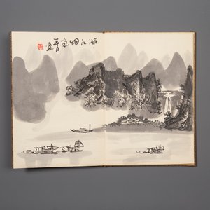 Three Chinese albums: Xu Beihong 徐悲鴻(1895-1953), Bada Shanren 八大山人(1626-1705) and anonymous, ink and colour on paper — foto 17