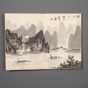 Three Chinese albums: Xu Beihong 徐悲鴻(1895-1953), Bada Shanren 八大山人(1626-1705) and anonymous, ink and colour on paper — foto 19