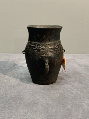 Three Chinese archaistic miniature bronze vases, Song/Yuan — 照片 13