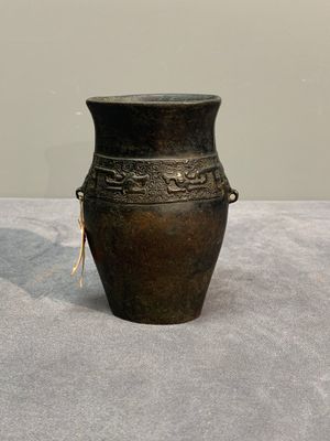 Three Chinese archaistic miniature bronze vases, Song/Yuan — 照片 15