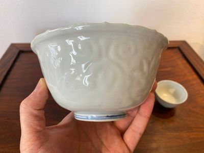 Three Chinese blue and white bowls, Ming — photo 4