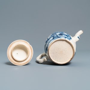 Three Chinese blue and white ewers, a teapot and a metal-mounted vase, Kangxi/Qianlong — photo 14