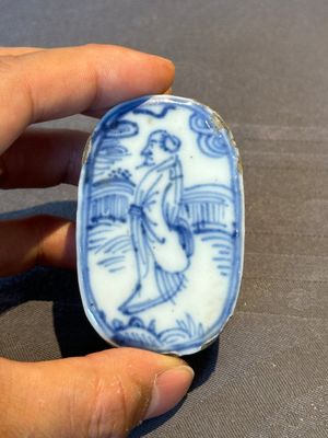 Three Chinese blue and white incense boxes and covers for the Japanese market, late Ming, 17th C. — 照片 2