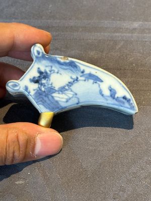 Three Chinese blue and white incense boxes and covers for the Japanese market, late Ming, 17th C. — 照片 7