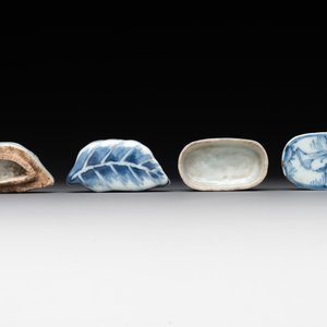 Three Chinese blue and white incense boxes and covers for the Japanese market, late Ming, 17th C. — 照片 12
