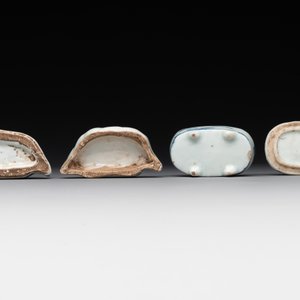 Three Chinese blue and white incense boxes and covers for the Japanese market, late Ming, 17th C. — 照片 13