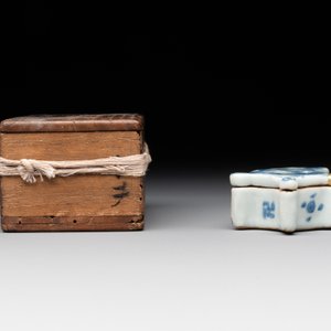 Three Chinese blue and white incense boxes and covers for the Japanese market, late Ming, 17th C. — 照片 3