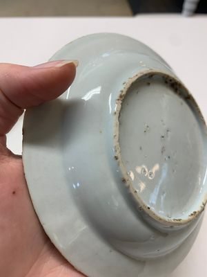 Three Chinese blue and white ko-sometsuke plates for the Japanese market, late Ming — photo 4
