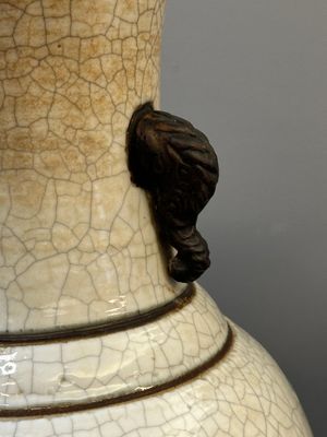 Three Chinese blue and white Nanking crackle-glazed vases, Chenghua mark, 19th C. — photo 15