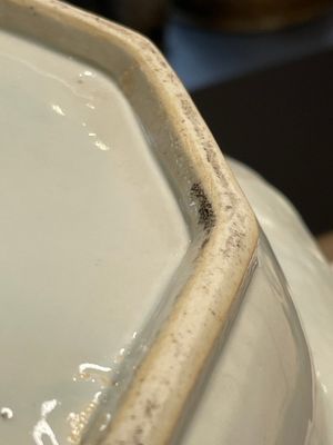 Three Chinese blue and white plates, three saucers and an octagonal dish, Qianlong — 照片 9