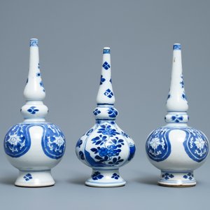 Three Chinese blue and white rosewater sprinklers for the Islamic market, Kangxi — photo 4